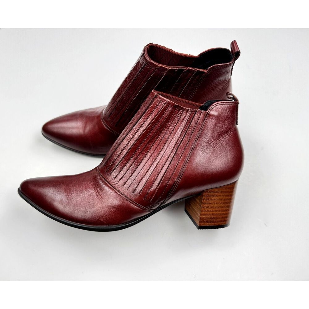 ECCO Shape 45 Block Bootie Ankle Boot Women 41 US 10 NWOB Leather Zip Closure